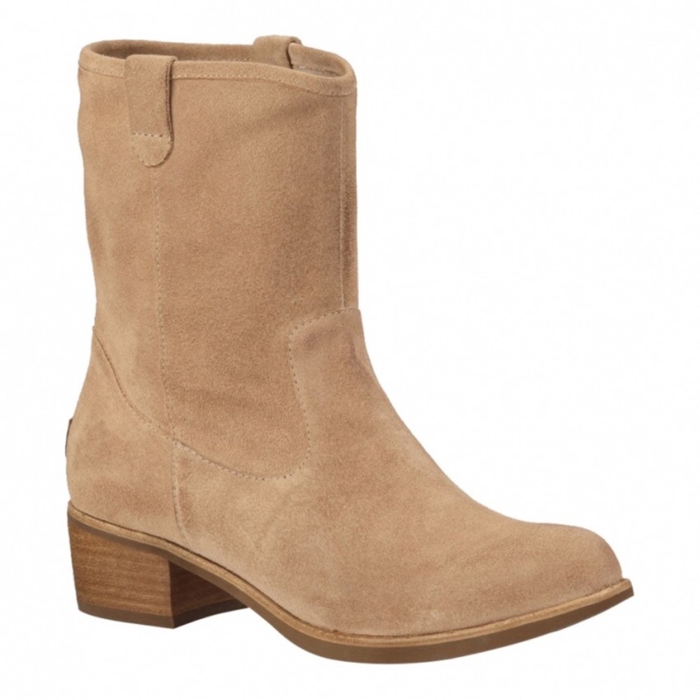 SOLD 🥰UGG RIONI Suede Tan Boots Size 10 - Picture 1 of 8